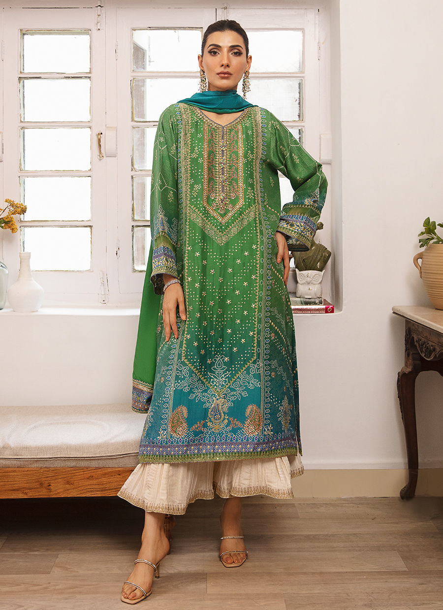 Zara Jahan- Lawn Dress D-1075