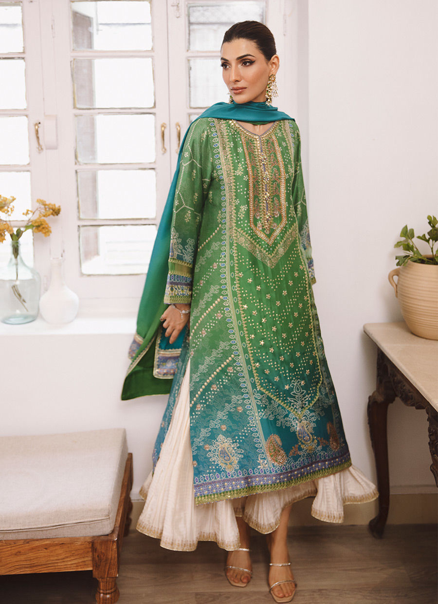 Zara Jahan- Lawn Dress D-1075