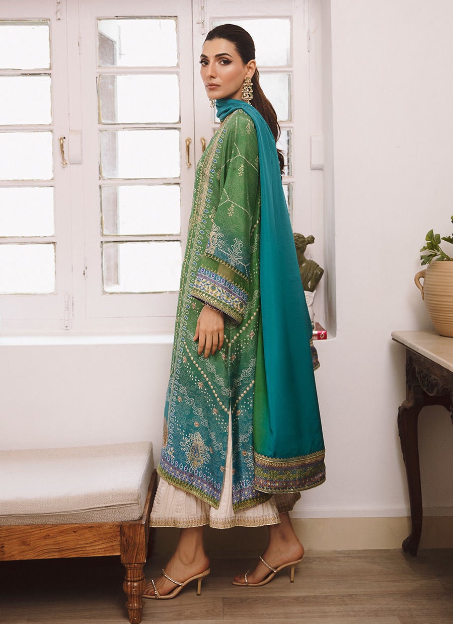 Zara Jahan- Lawn Dress D-1075