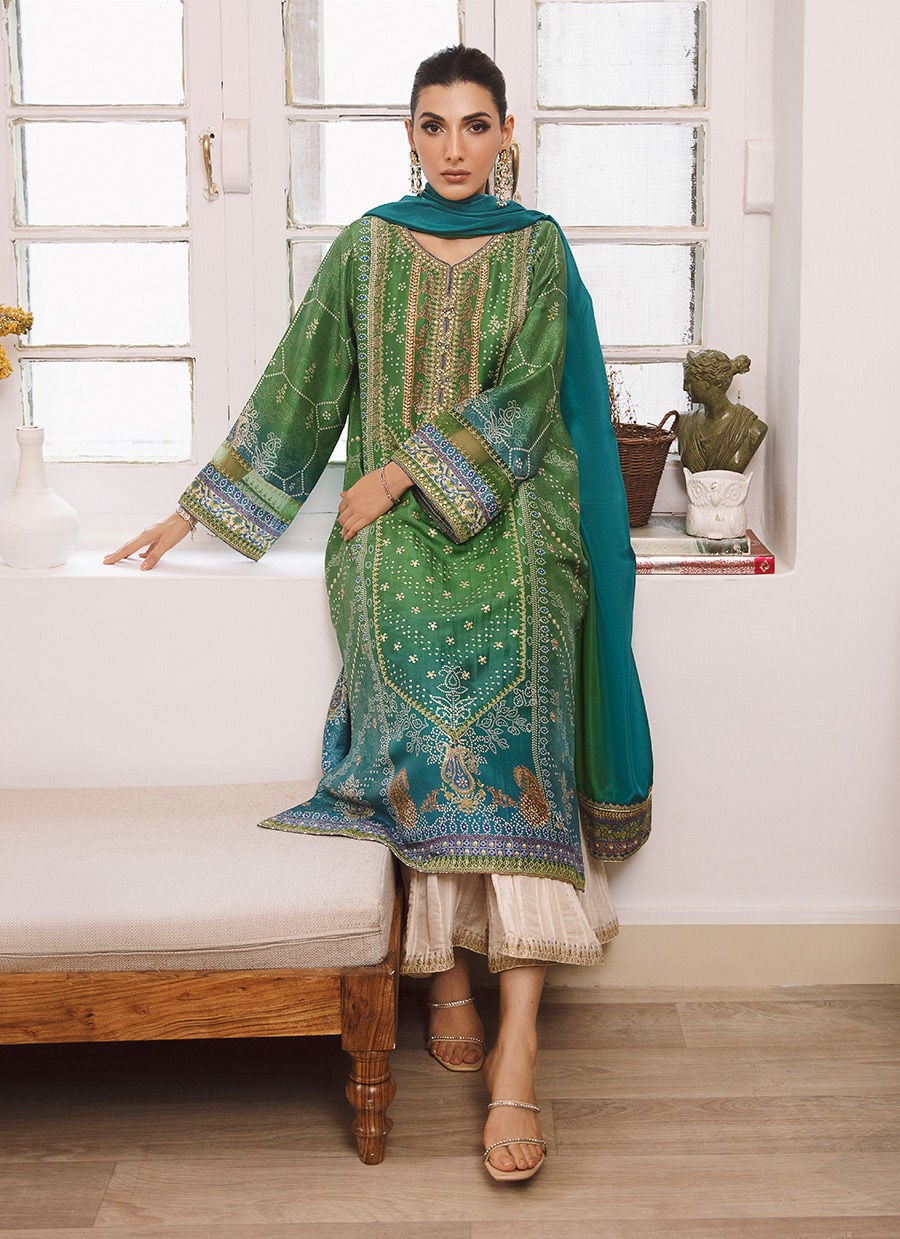 Zara Jahan- Lawn Dress D-1075