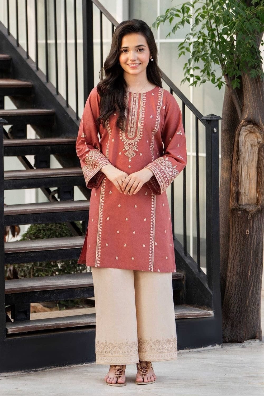 Zara Jahan- Lawn Dress D-1069