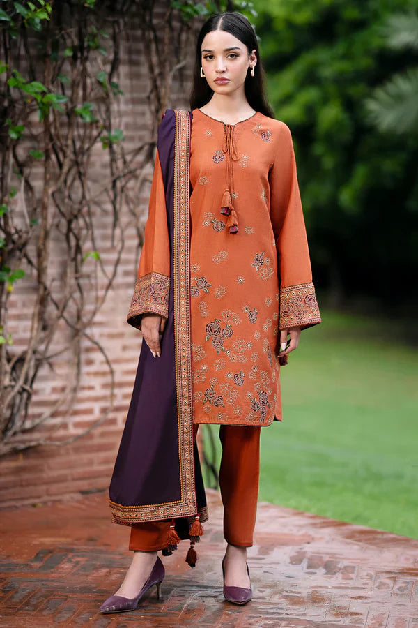 Dhanak 3-Piece Embroidered Dress D-GD 21