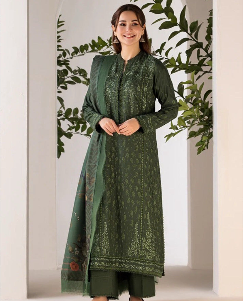 Dhanak 3-Piece Embroidered Dress D-GD 44