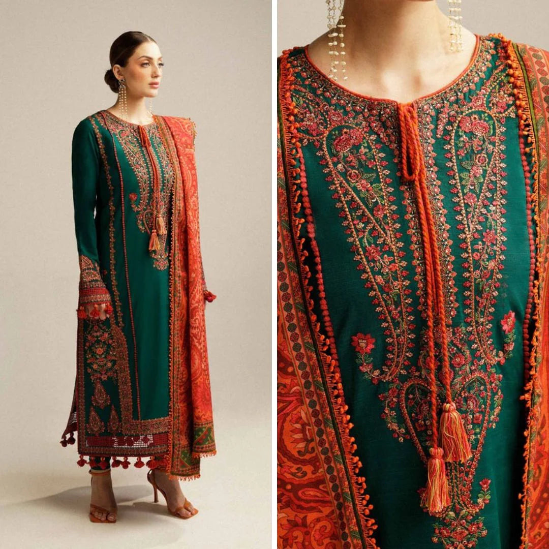 Rehan Rehar 3 Piece Embroidered Lawn Suit - 544