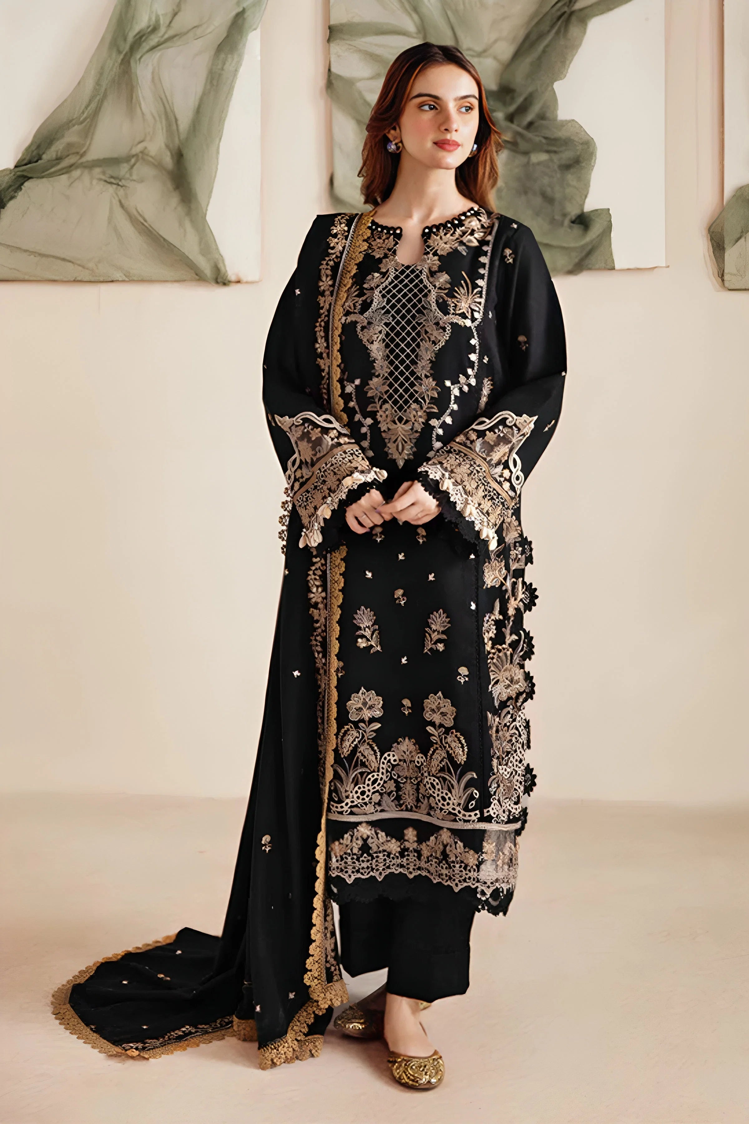 Zara Jahan- Lawn Dress D- 1102