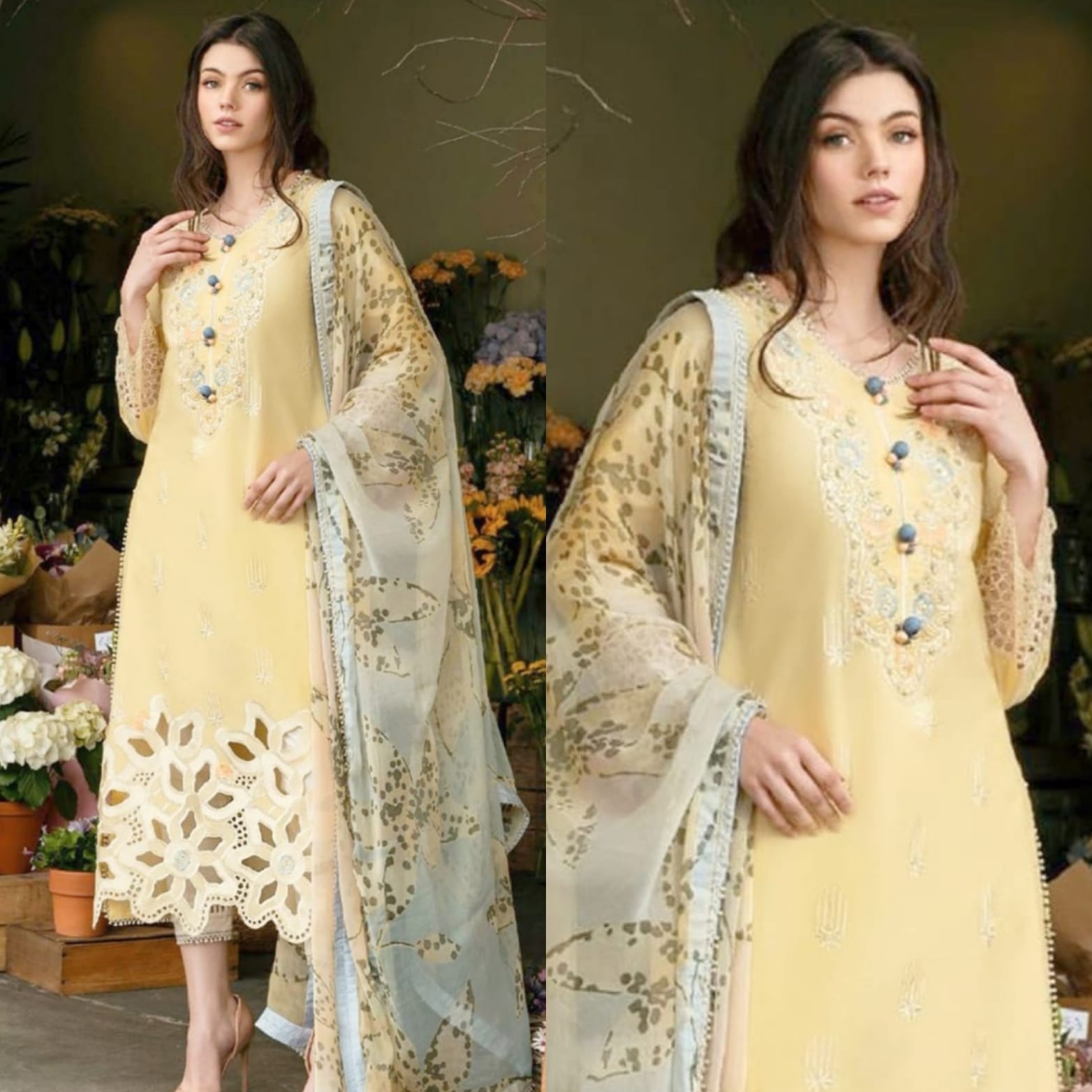 Zara Jahan- Lawn Dress D-1035