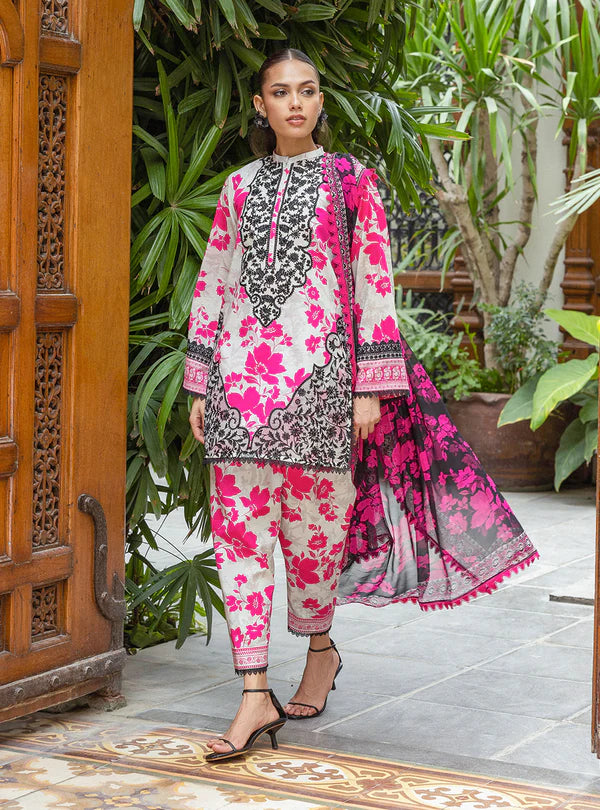 Zara Jahan- Lawn Dress D-1049