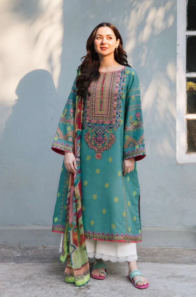 Zara Jahan Lawn 3-Piece Embroidered Dress D-GD 934