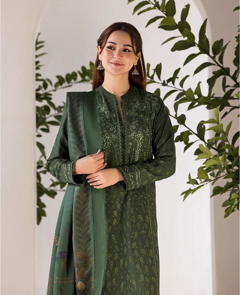 Dhanak 3-Piece Embroidered Dress D-GD 44