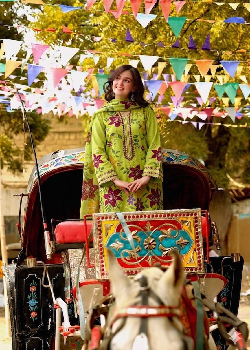 Zara Jahan- Lawn Dress D- 1106