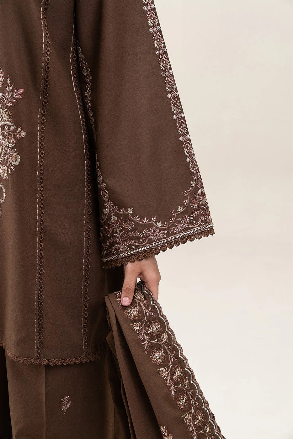 Dhanak 3-Piece Embroidered Dress BCT-70