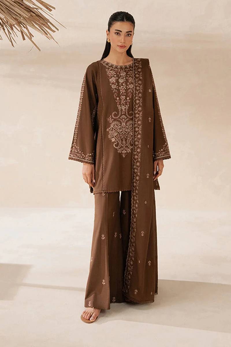 Dhanak 3-Piece Embroidered Dress BCT-70