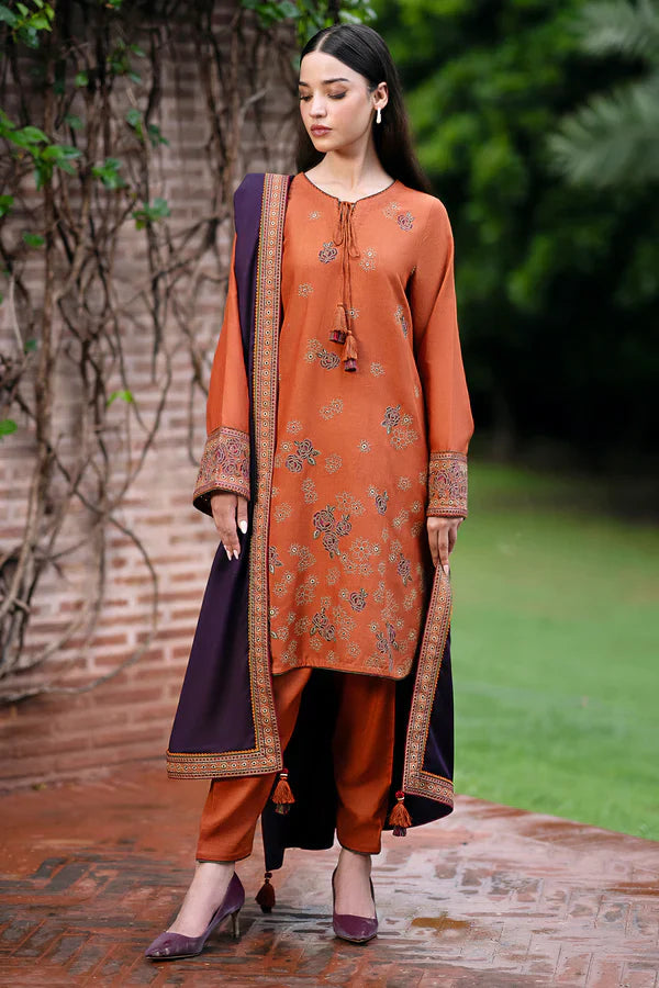 Dhanak 3-Piece Embroidered Dress D-GD 21