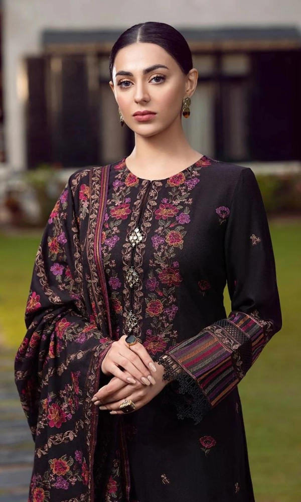 Dhanak 3-Piece Embroidered Dress D-GD 35