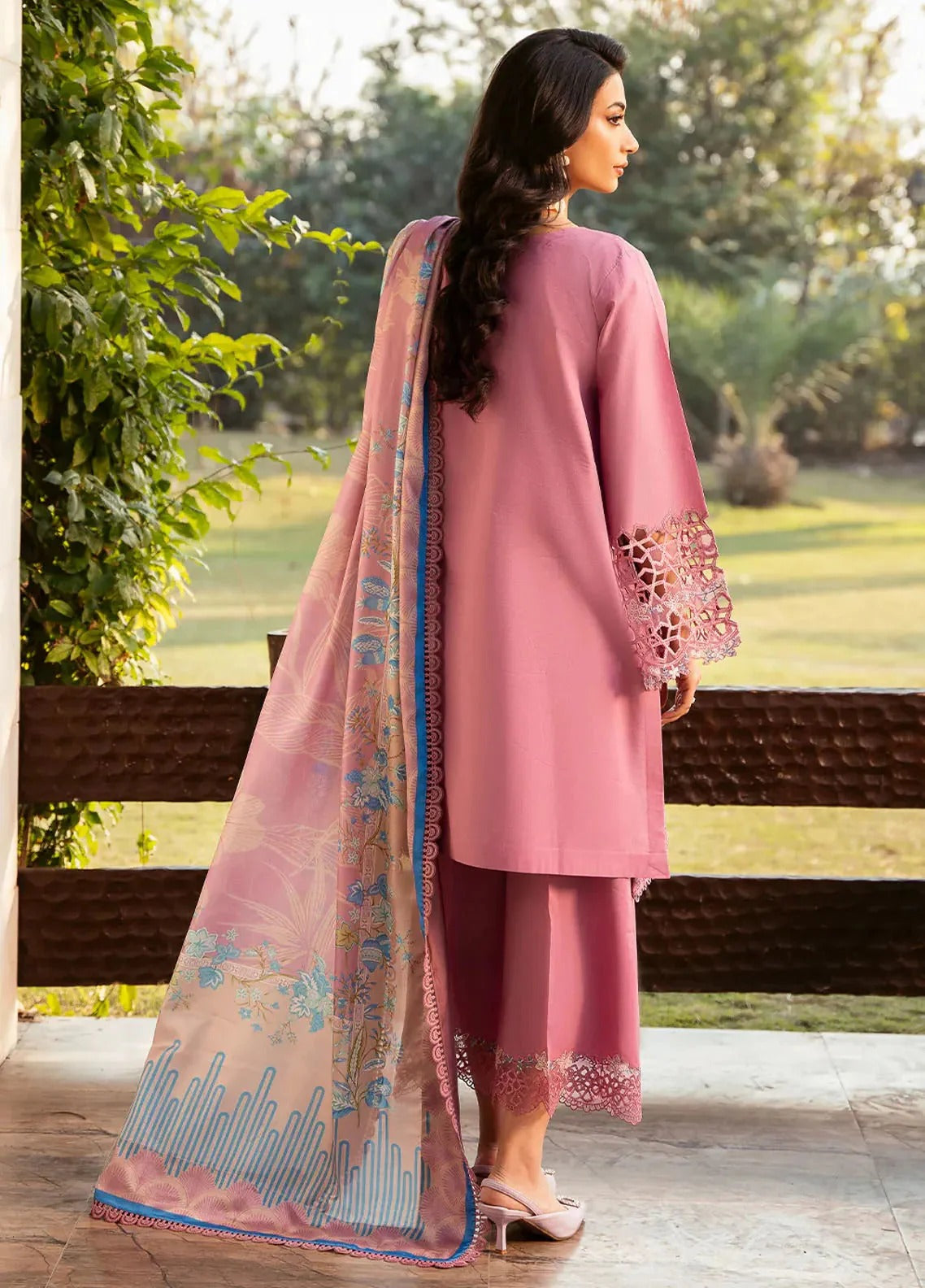 Dhanak 3-Piece Embroidered Dress BIL-143