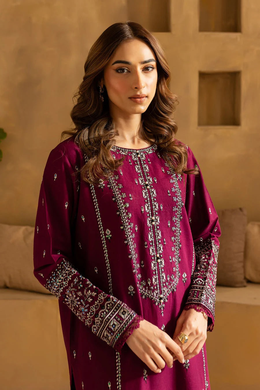 Dhanak 2-Piece Embroidered Dress D-92