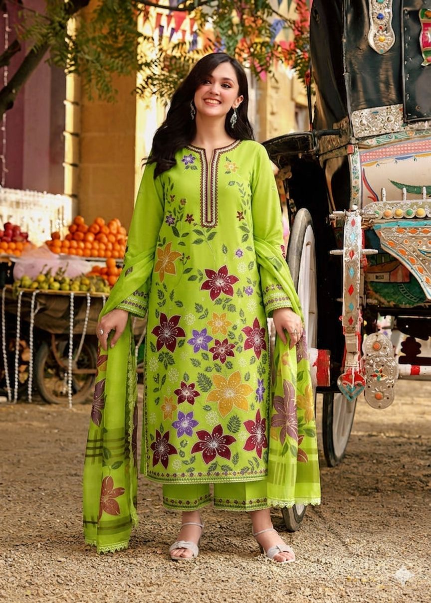 Zara Jahan- Lawn Dress D- 1106