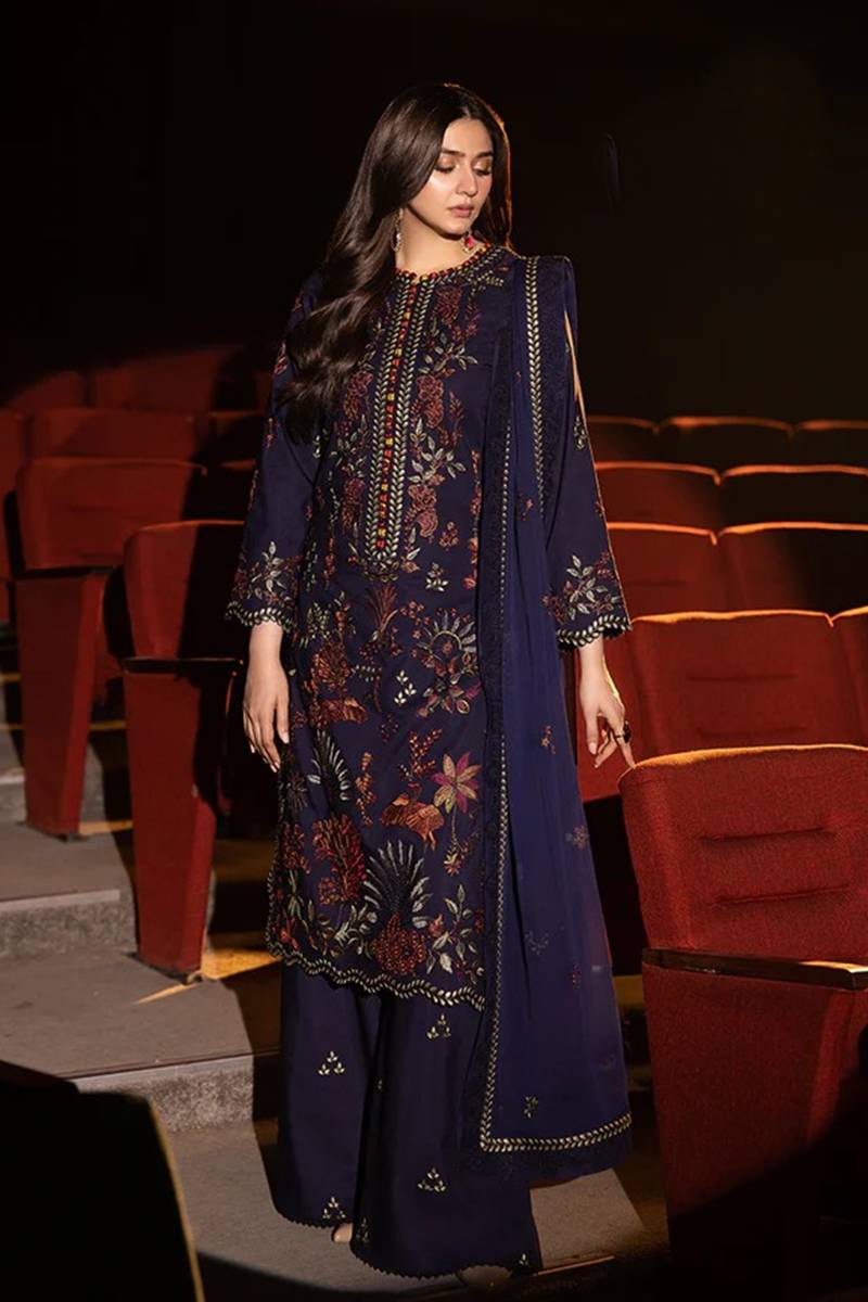 Dhanak 3-Piece Embroidered Dress AJ-31