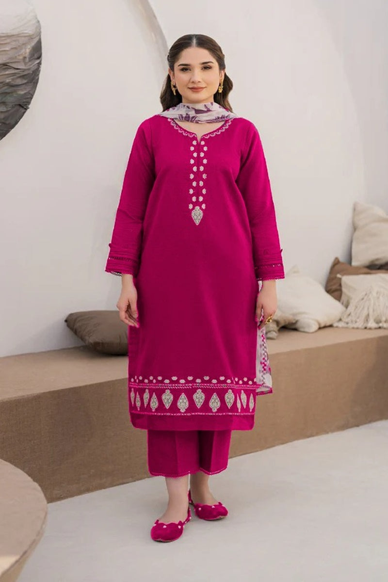 Dhanak 3-Piece Embroidered Dress COCO-163