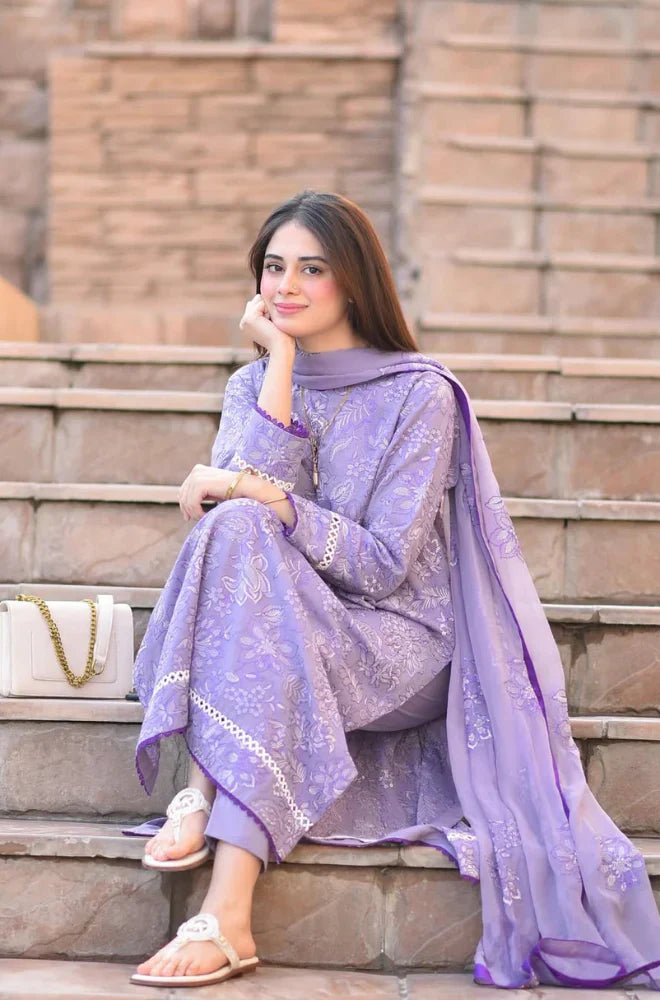 Zara Jahan- Lawn Dress  D-1120
