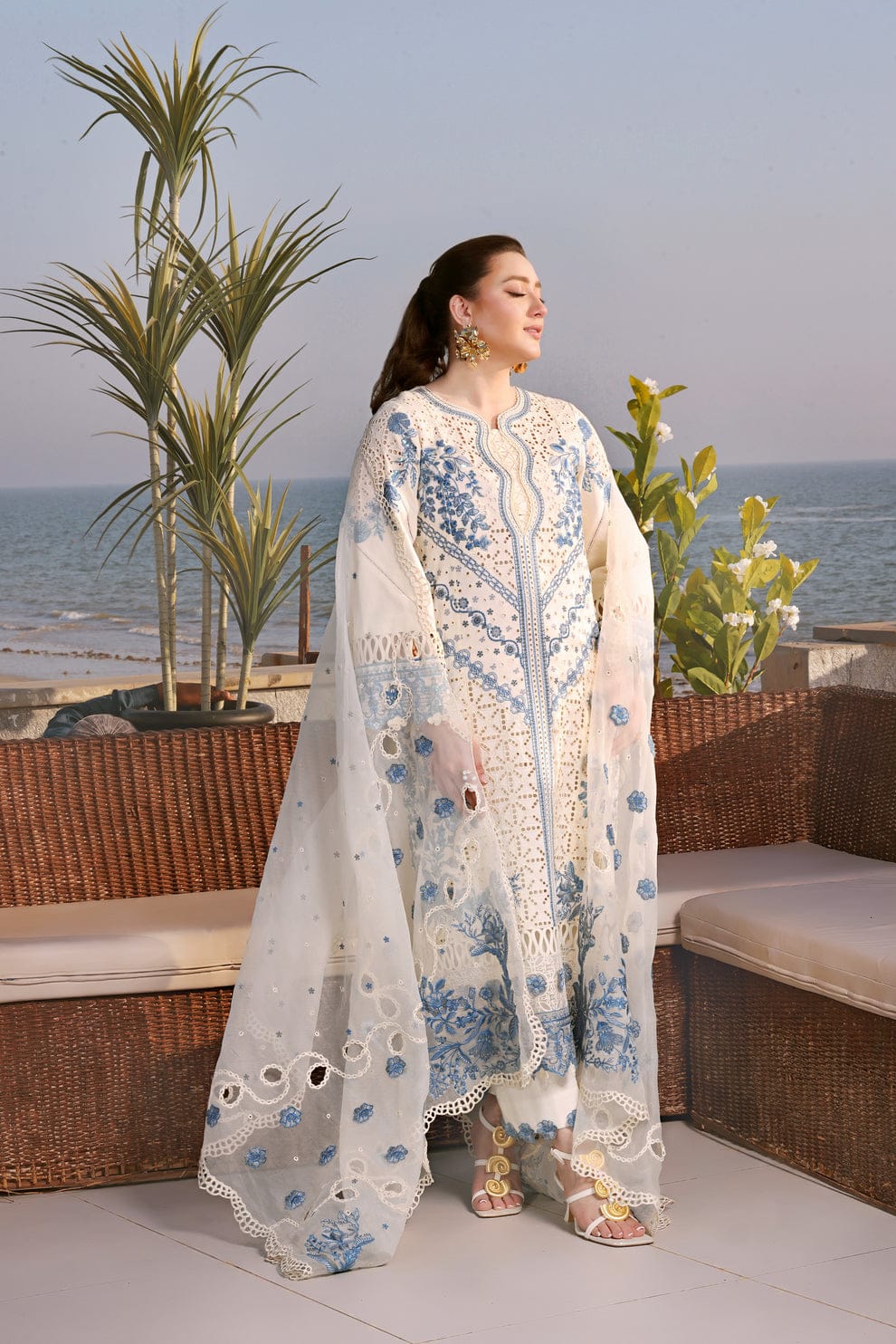 Zara Jahan- Lawn Dress D-1072