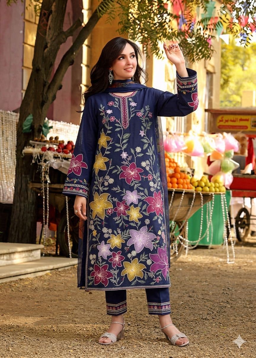 Zara Jahan- Lawn Dress D- 1104