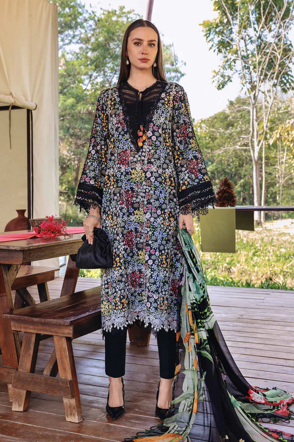 Zara Jahan- Lawn Dress D-1059