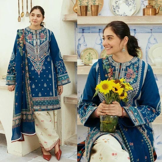 Zara ShahJahan CoC 3-Piece Embroidered Lawn - 35
