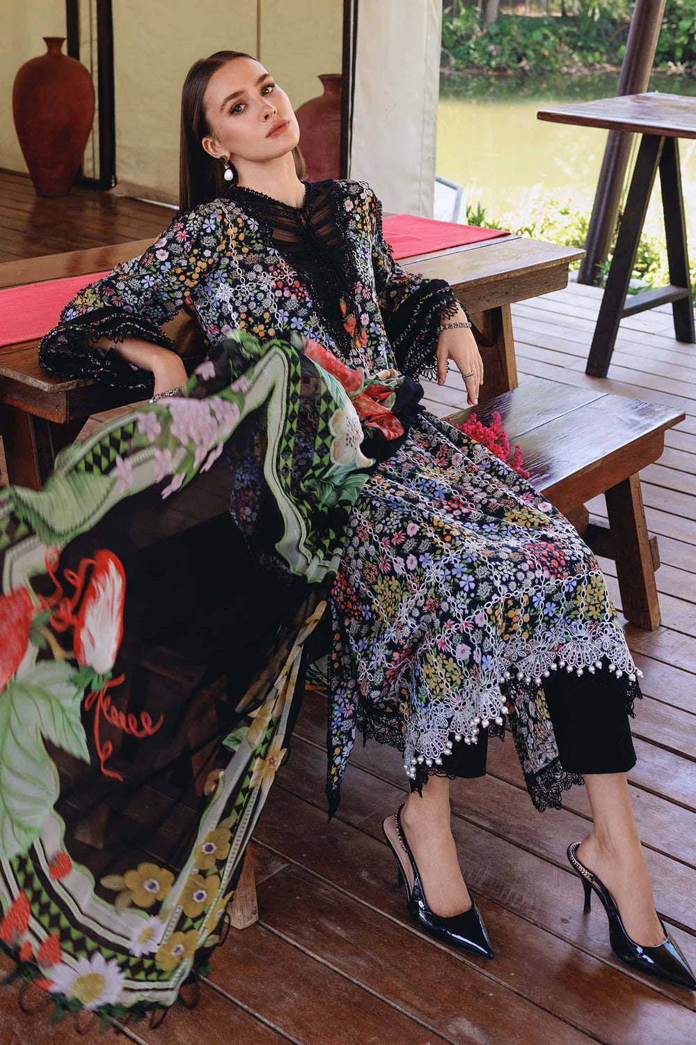 Zara Jahan- Lawn Dress D-1059