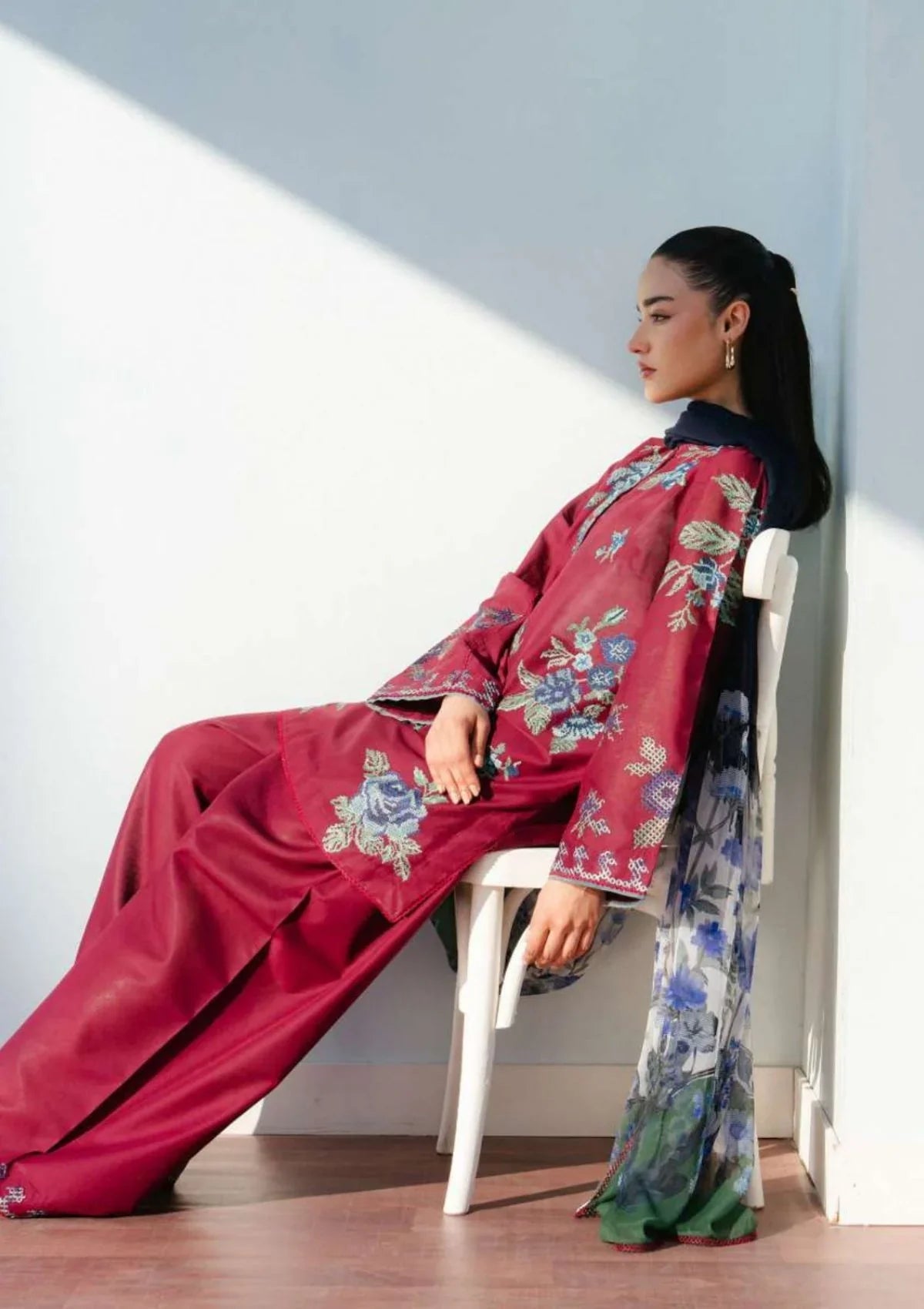 Baroque - 3PC Lawn Embroidered Suit - 603