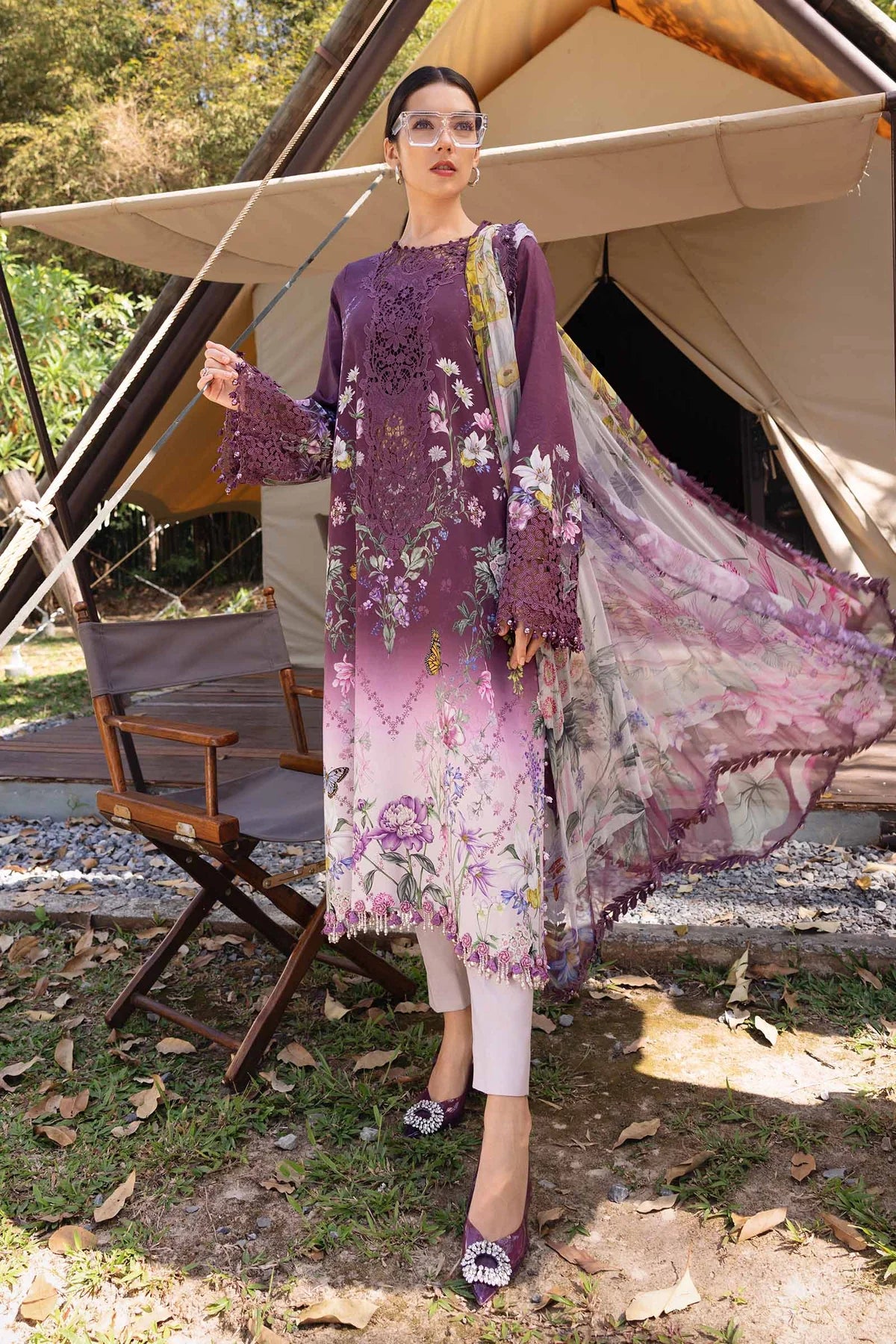 Zara Jahan- Lawn Dress D-1060