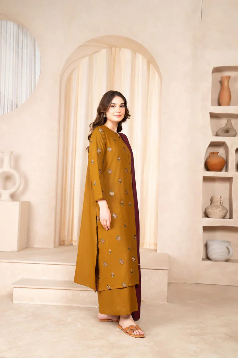 BAROQUE 3-Piece Embroidered Lawn D-573