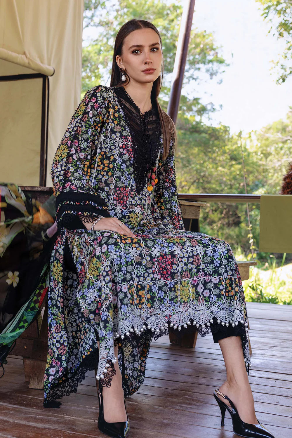 Zara Jahan- Lawn Dress D-1059