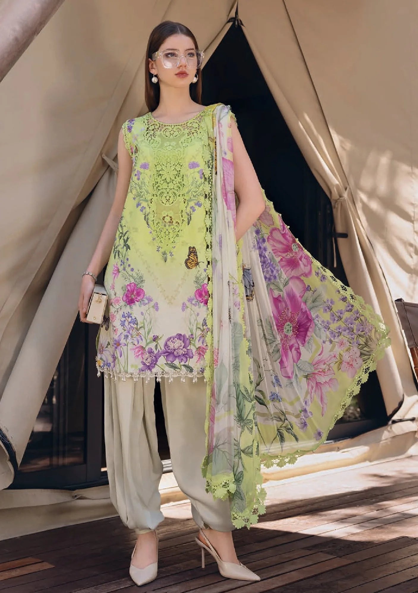 Zara Jahan- Lawn Dress D-1061