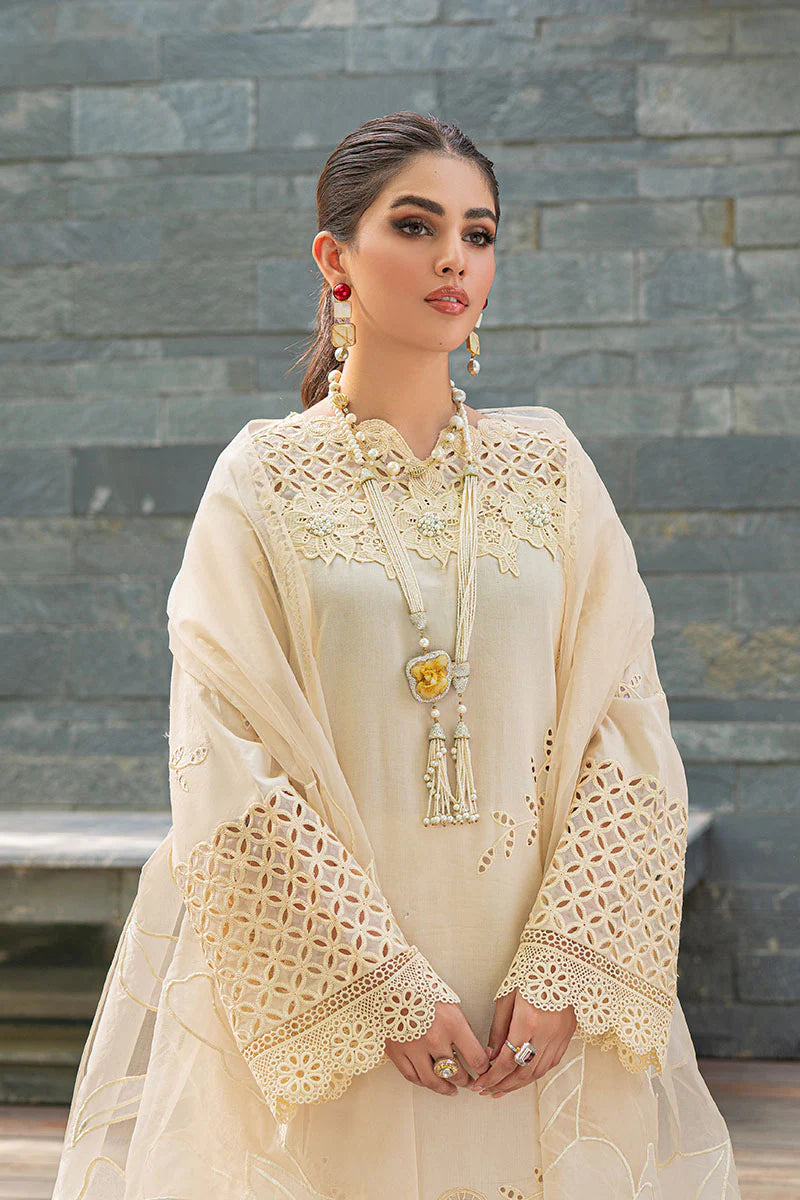 Chikenkari Qalamkar Embroidered Lawn 3-Piece D-571