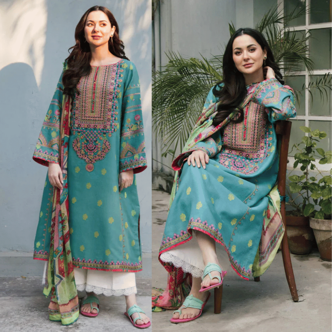 Zara Jahan Lawn 3-Piece Embroidered Dress D-GD 934