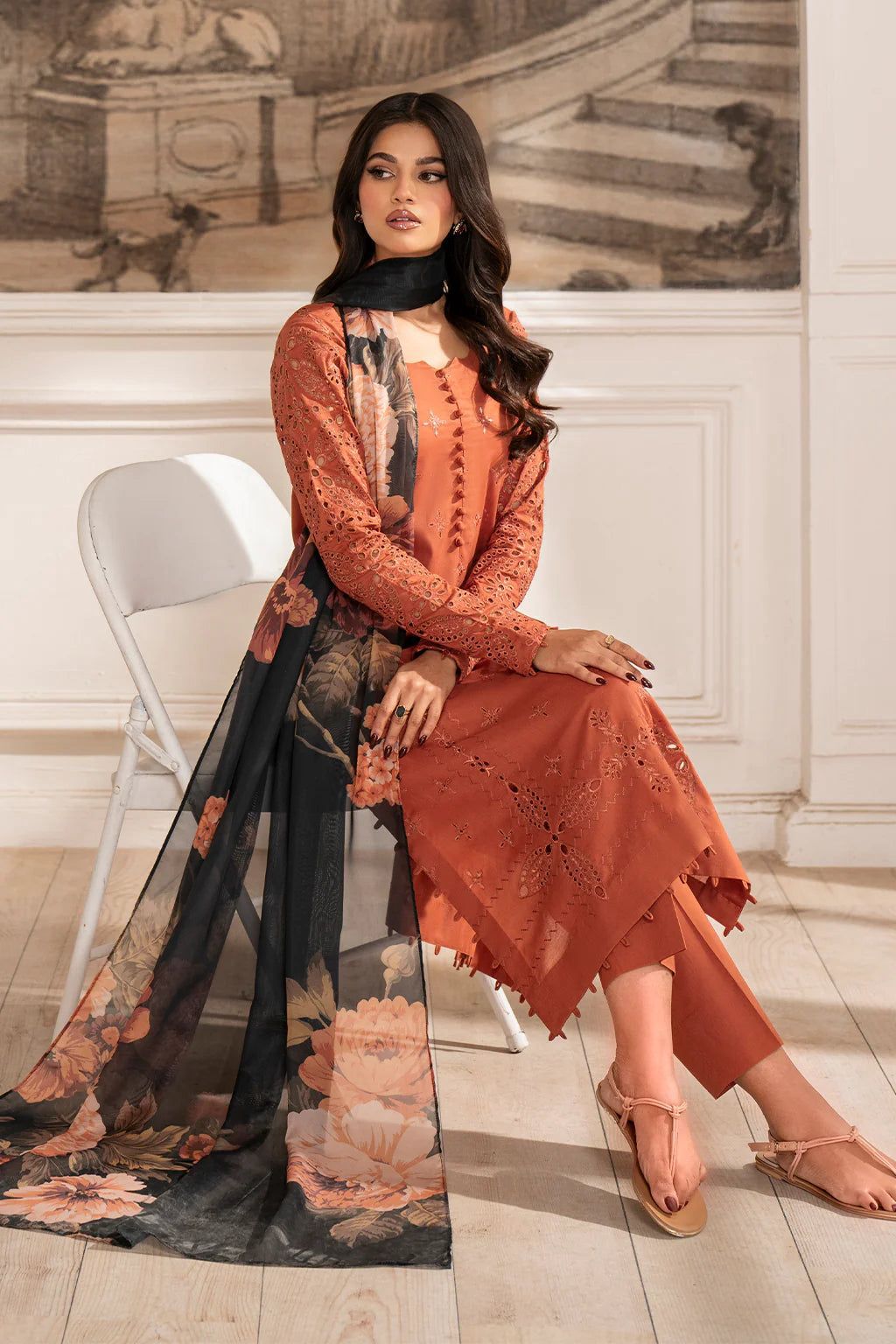 Zara Jahan - Lawn Dress K-4053