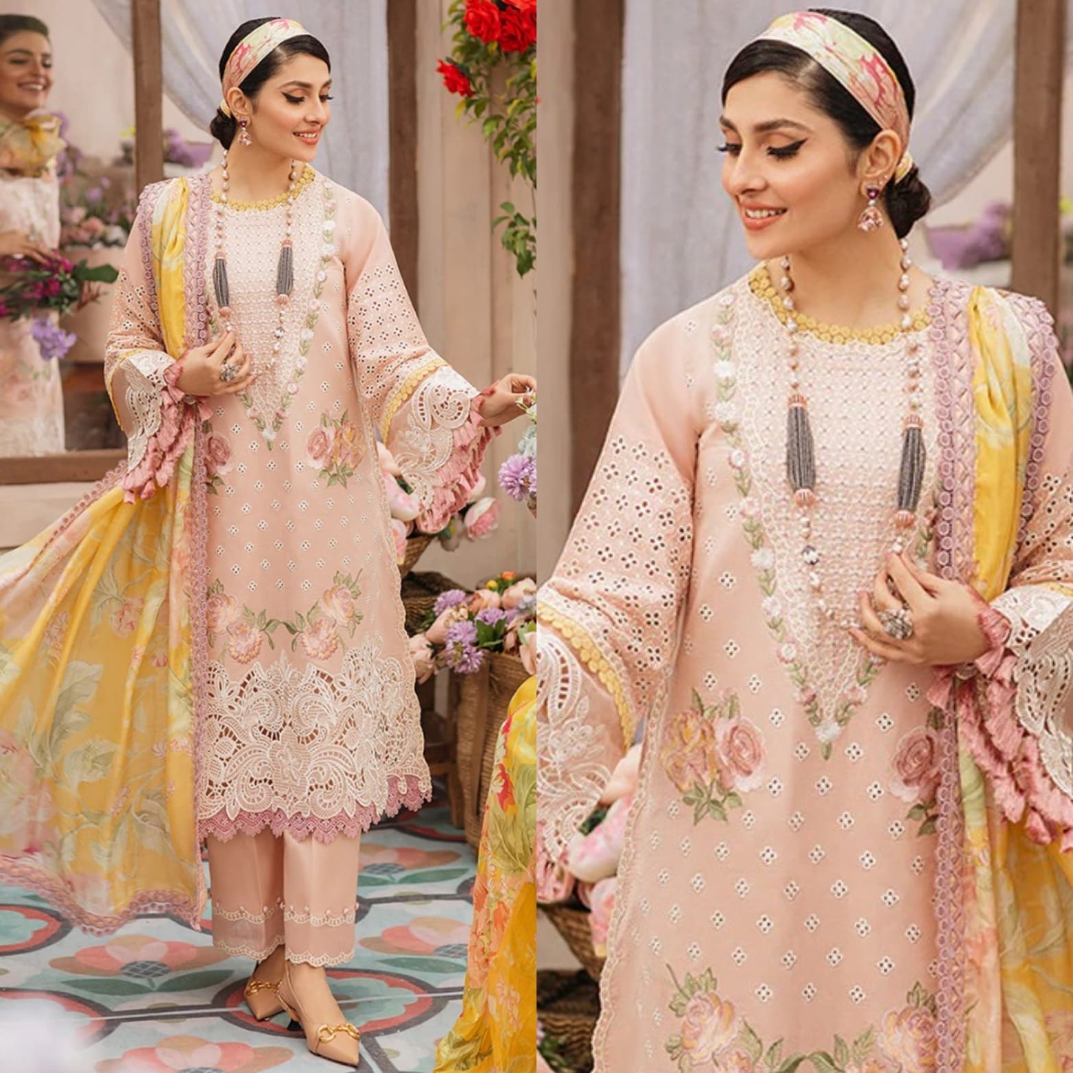 Zara Jahan- Lawn Dress D-1036