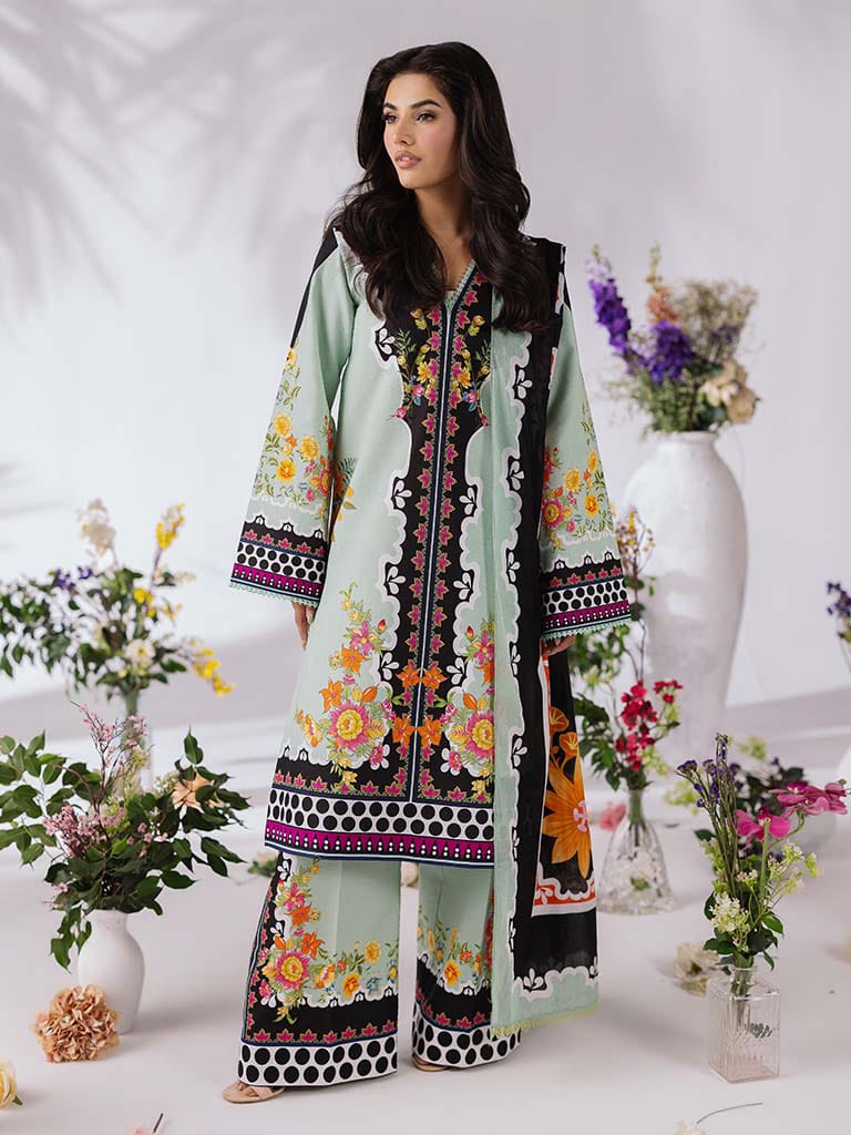Zara Jahan- Lawn Digital Print D-1080