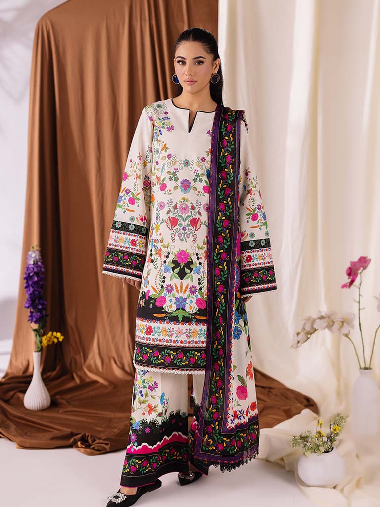 Zara Jahan- Lawn Digital Print D-1084