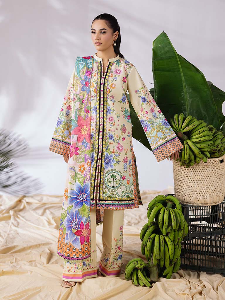 Zara Jahan- Lawn Digital Print D-1087