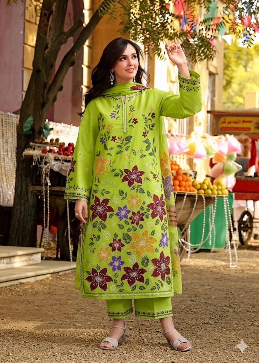 Zara Jahan- Lawn Dress D- 1106