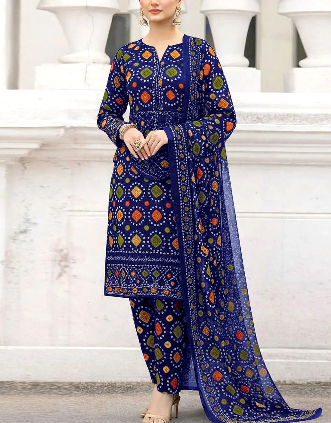 Zara Jahan- Lawn Dress D-1051