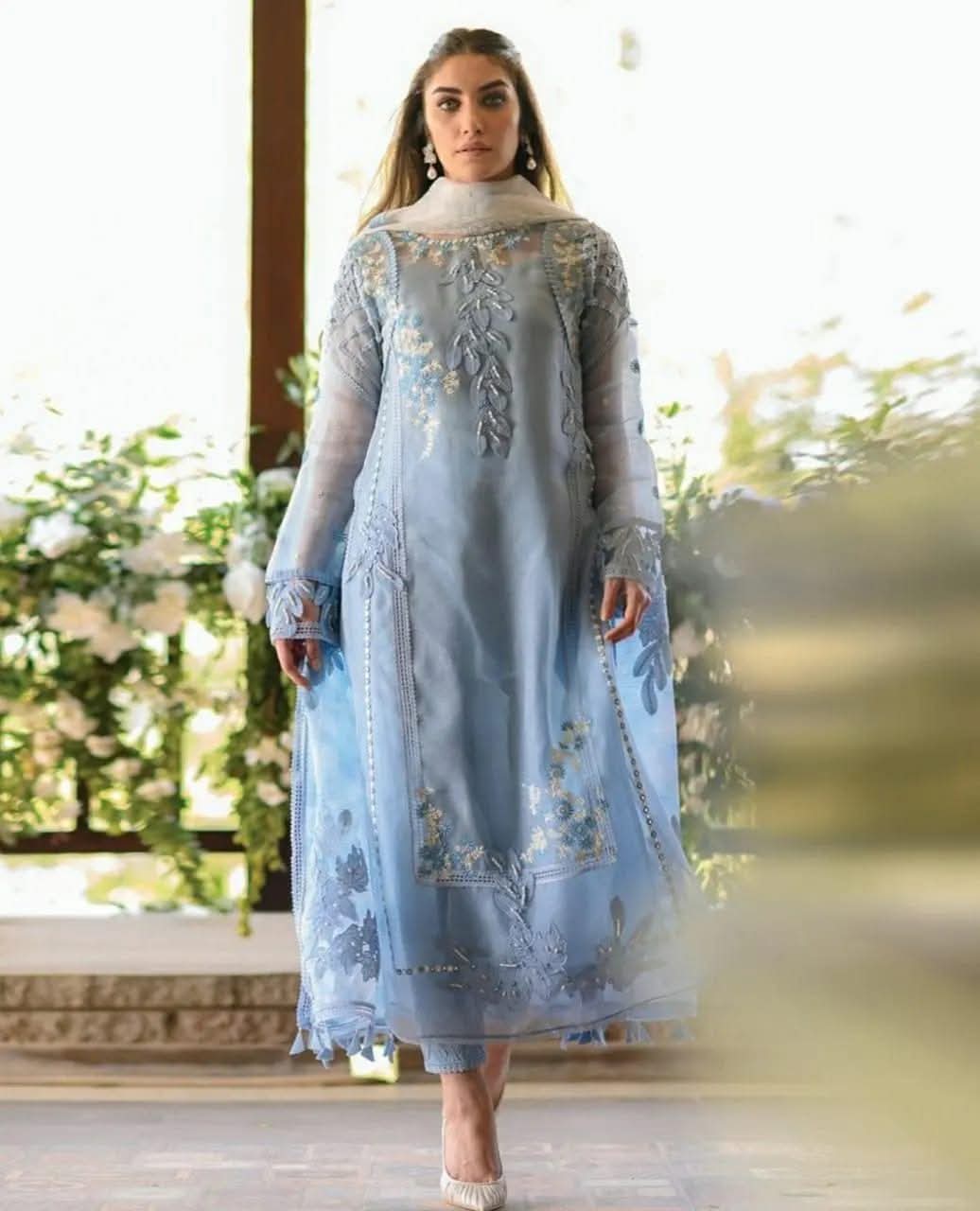 Zara Jahan- Organza Dress K-609