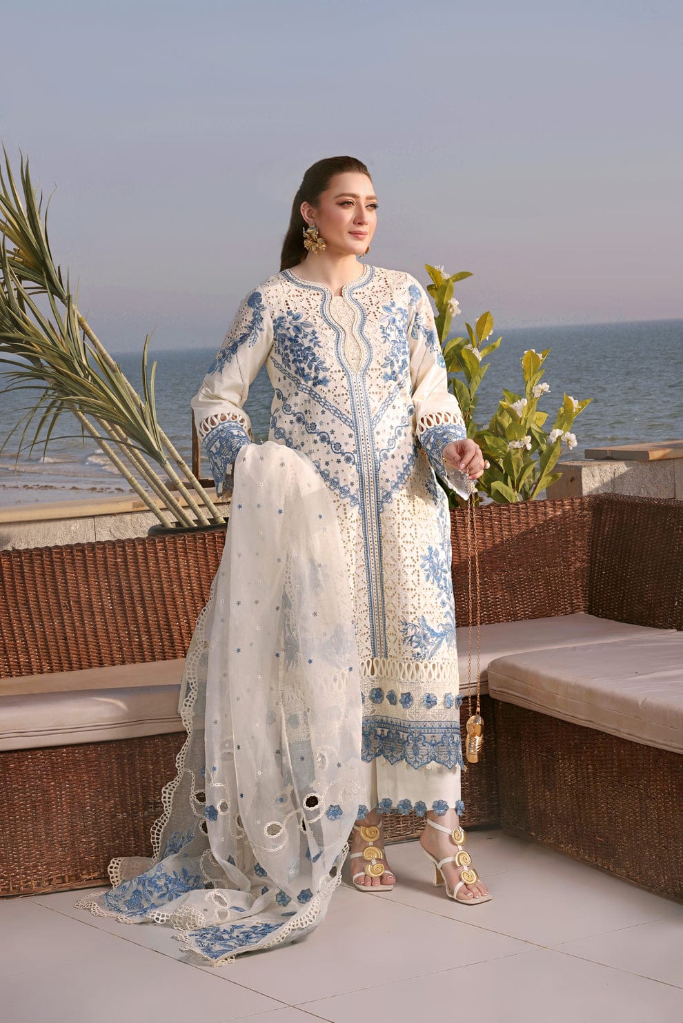 Zara Jahan- Lawn Dress D-1072