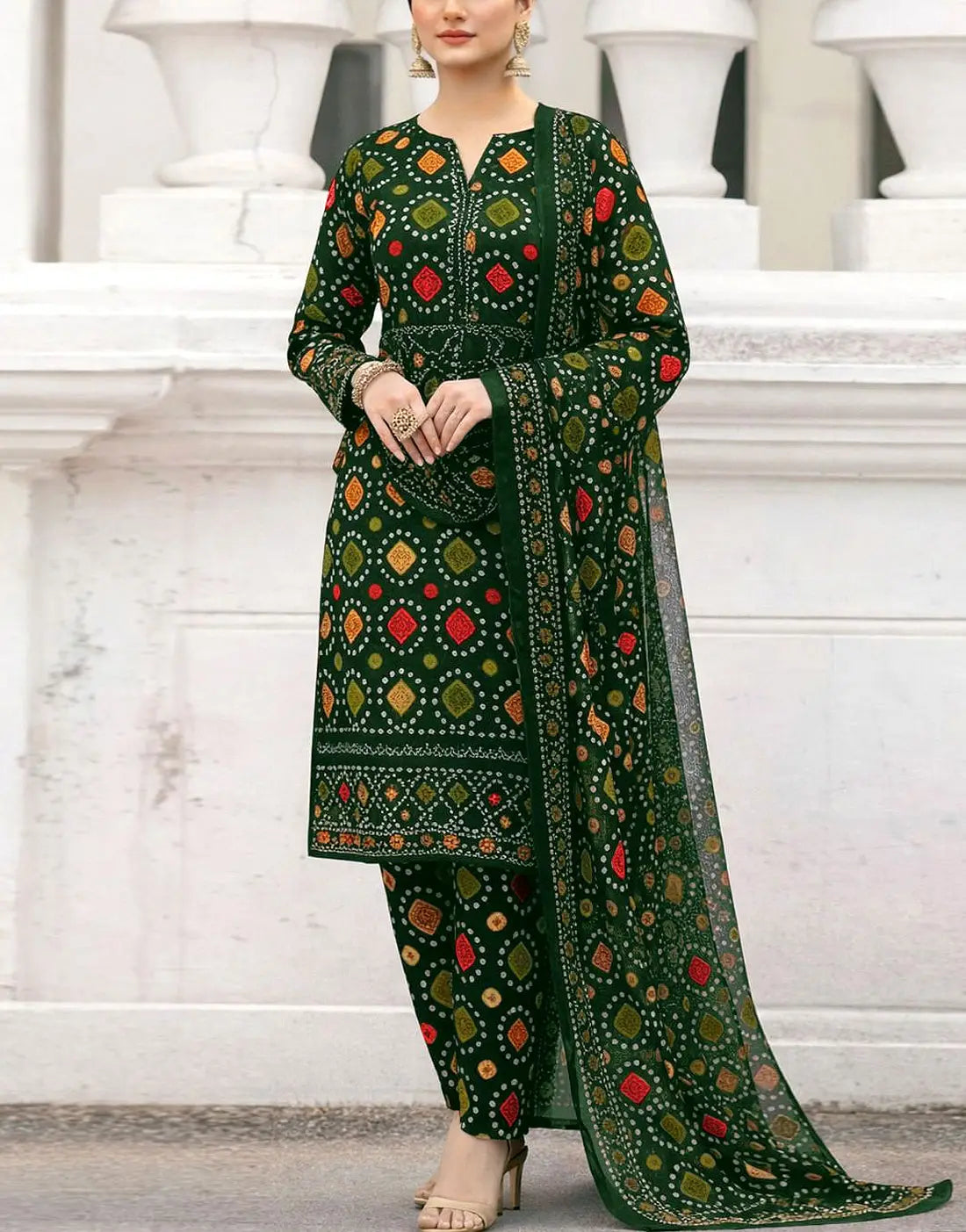 Zara Jahan- Lawn Dress D-1052