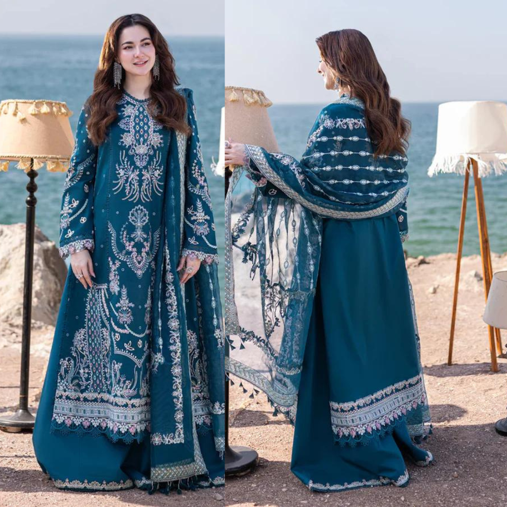 ZARA SHAHJAHAN 3-Piece Embroidered Lawn - 577